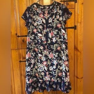 navy floral dress